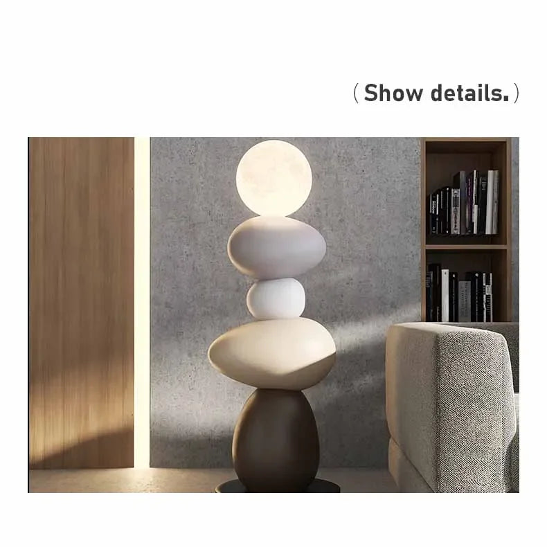 Large Stone Floor Lamp with Luxury Modern Design