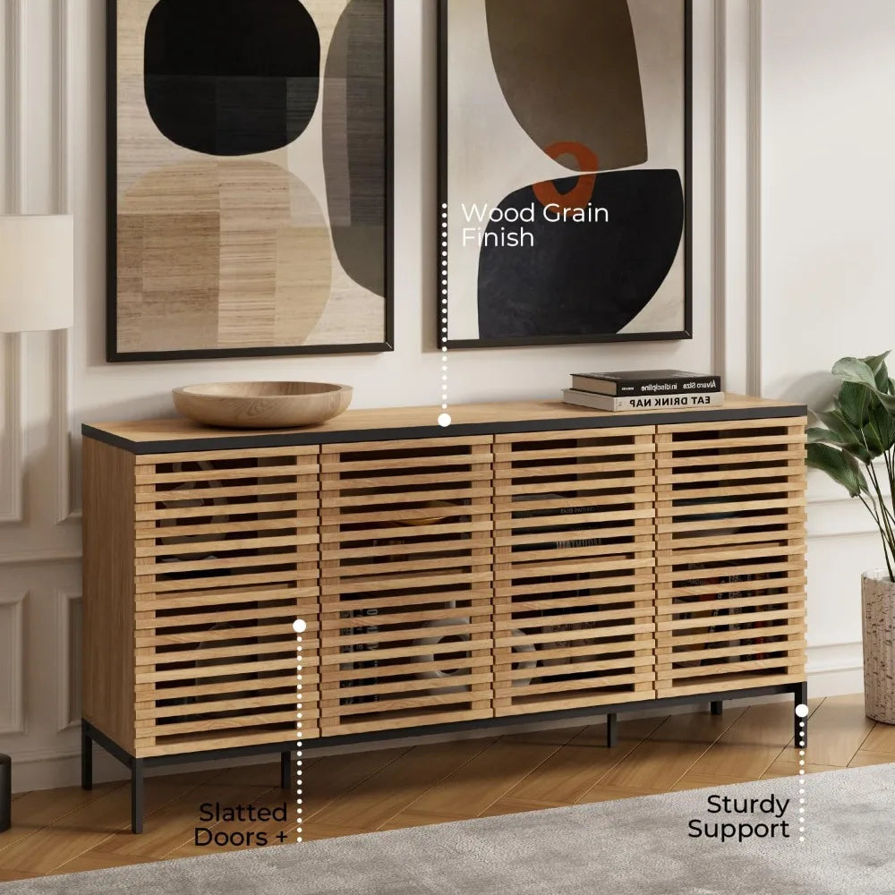 Slatted Sideboard Cabinet