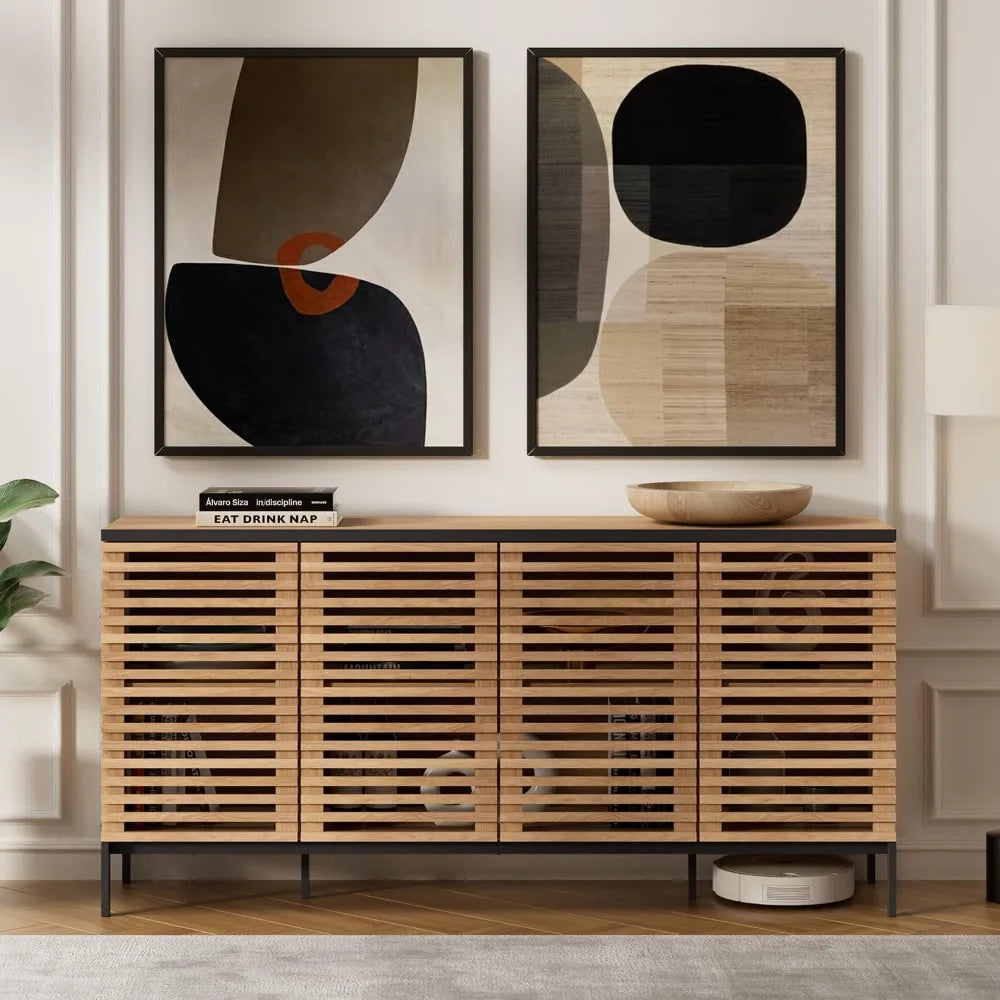 Slatted Sideboard Cabinet