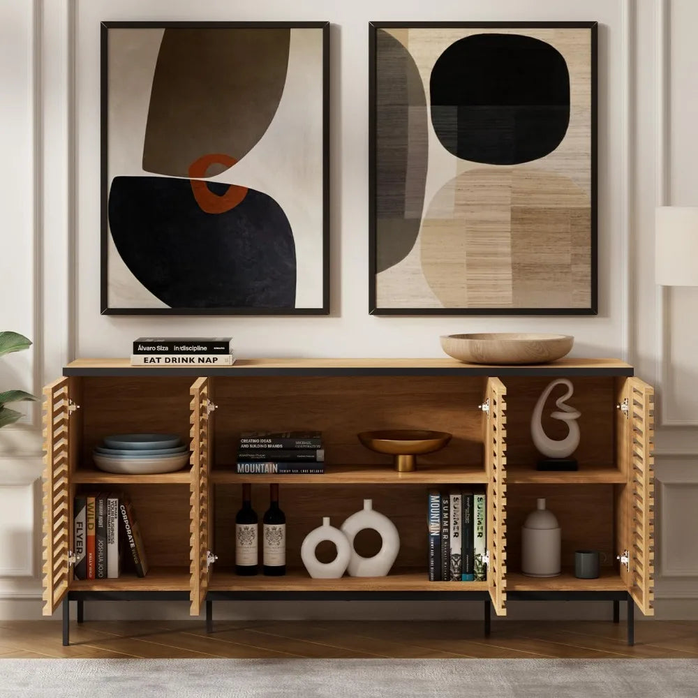 Slatted Sideboard Cabinet